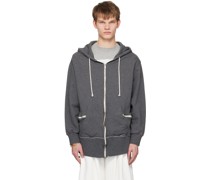 Gray Zip Hoodie