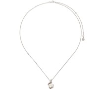 Silver Pearl In Heat Necklace