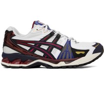 White & Burgundy Gel-Kayano Legacy Sneakers
