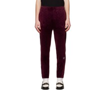 Purple Jacquard Track Lounge Pants