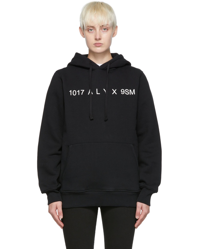 1017 ALYX 9SM Damen Black Cotton Hoodie
