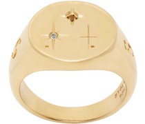SSENSE Exclusive Gold North Star Ring