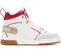 White & Red Streetball Sneakers
