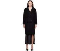 Black Double-Breasted Coat