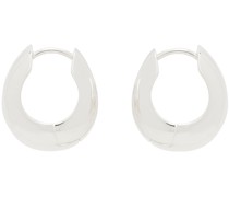 Silver Hinged Hoop Earrings