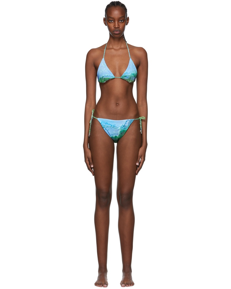 SERAPIS Damen SSENSE Exclusive Blue & Green Let The Sea Resound And All That Is In It: Part 2 (Hippocampus) Bikini