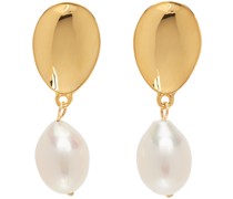 Gold Everyday Pearl Drop Earrings