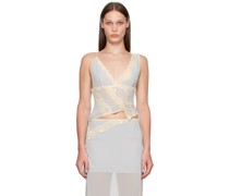Gray Deconstructed Tank Top