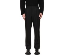 Black Zipper Trousers