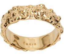 Gold Slim Roca Ring