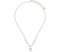 Silver Nano Pearl Melt Necklace