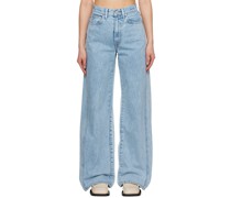 Blue Eva Twisted Seam Jeans