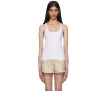 White Organic Cotton Tank Top