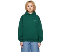 Green Embroidered Hoodie