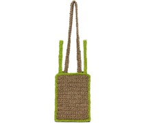 SSENSE Exclusive Beige & Green Bag