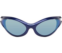 Blue Dynamo Round Sunglasses