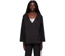 Black 'The Curved Quilt' Jacket
