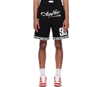 Black Moonface Reversible Shorts