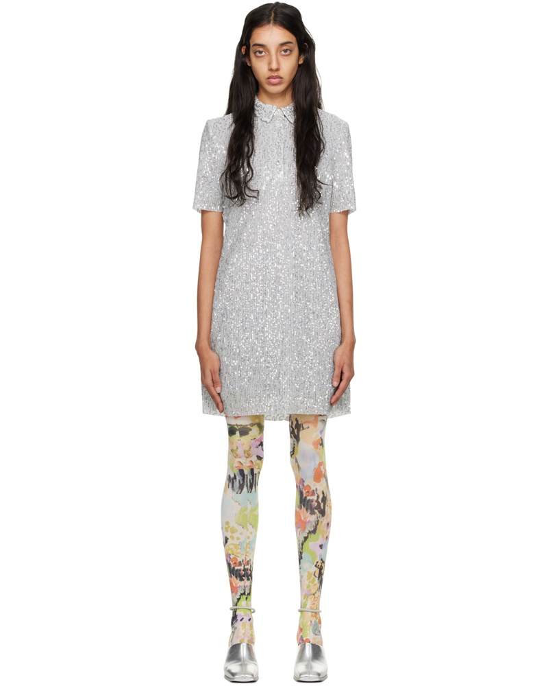 Stine Goya Damen Silver Kalmi Minidress