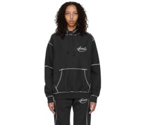 Black Cotton Hoodie