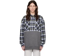 SSENSE Exclusive Navy & Gray Shirt