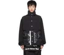 Black Nylon Quilted Vest