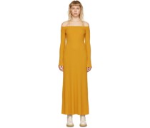 Yellow Wool Maxi Dress