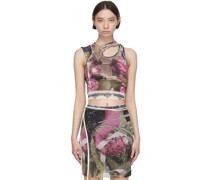 Pink & Green Recycled Polyester Tank Top