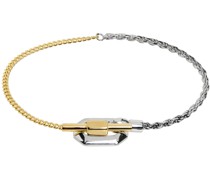 Gold & Silver Facet Chain Bracelet