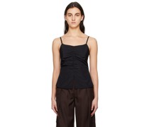 Black Ruched Camisole