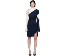 Indigo Asymmetric Denim Minidress