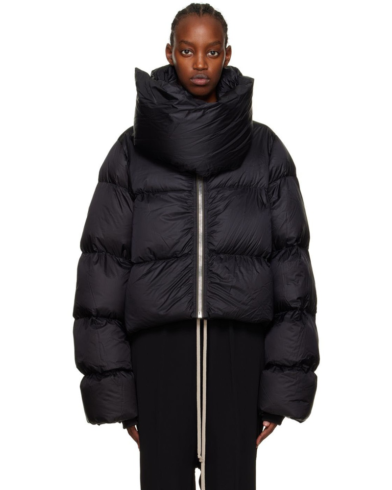 Rick Owens Damen Black Strobe Down Jacket
