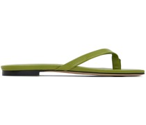 Green Renee Flat Sandals