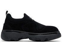 Black Suede Foam Sneakers