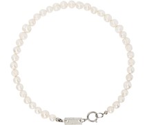 Silver Bold Pearl Necklace