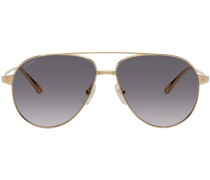Gold Aviator Sunglasses