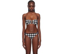 Black & White Cube Bikini Top