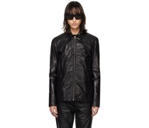 Black Brad Leather Jacket