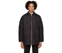Black Quilted Down Jacket