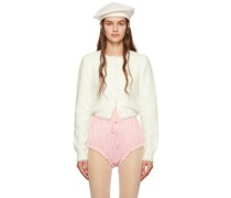 Off-White Cropped Cardigan