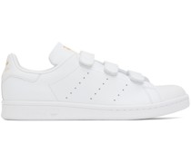 White & Gold Stan Smith Sneakers