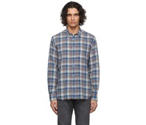 Blue & Brown Lipp Shirt
