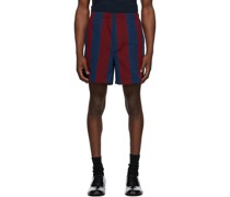 Burgundy & Navy Killington Shorts