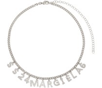 Silver Charm Letters Necklace