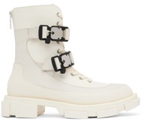 White Gao Harness Boots