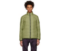 Green Zip Down Jacket