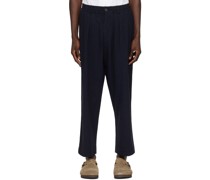 Navy Oxford Trousers