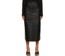 Black Leather Sky Skirt