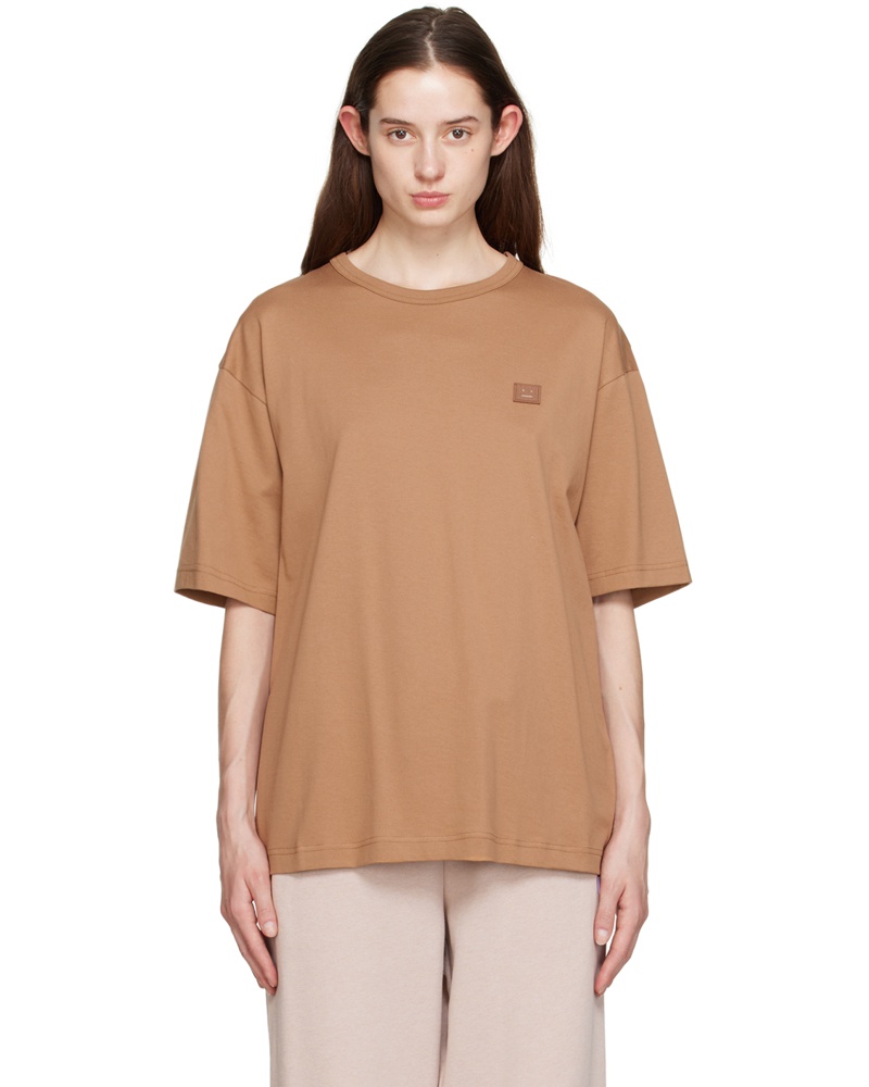 Acne Studios Damen Brown Patch T-Shirt