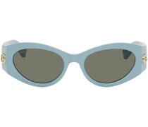 Blue Cat-Eye Sunglasses